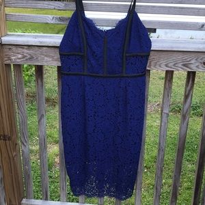 EXPRESS Royal/cobalt blue cocktail dress